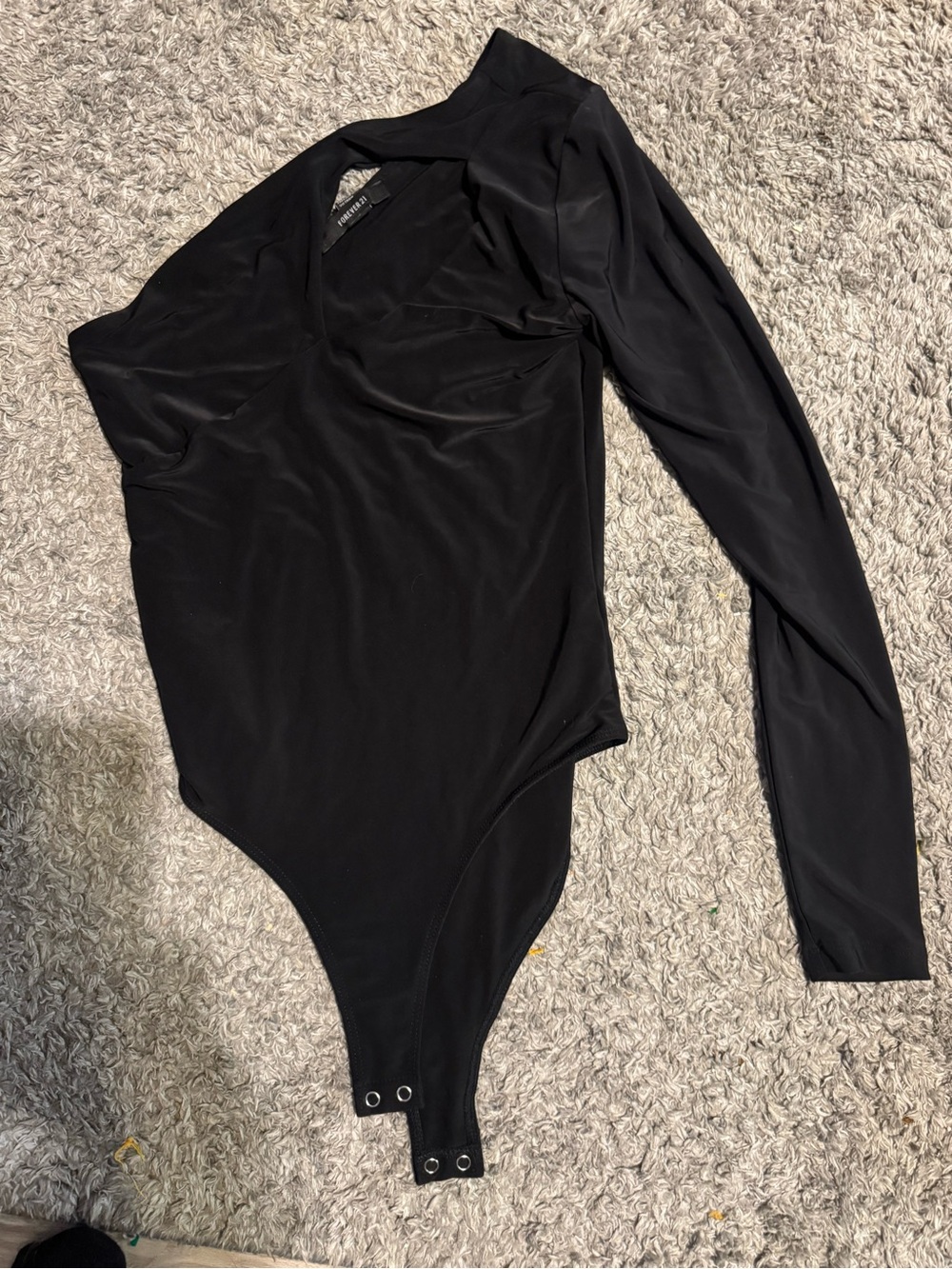 Forever 21 Black Long-Sleeve Kids Bodysuit